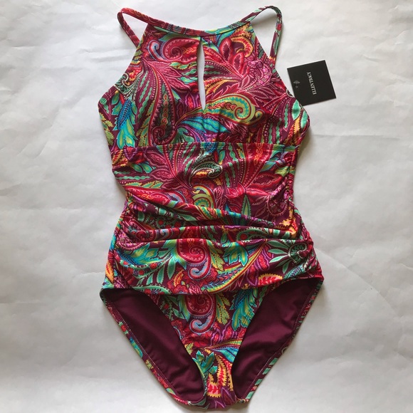 Ellen Tracy Swimsuit Power Paisley - Picture 8 of 16